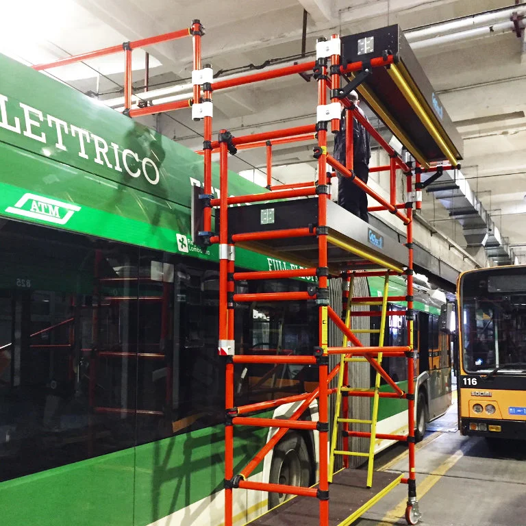 fiberglass-scaffolds genex buses-scaffolds photos