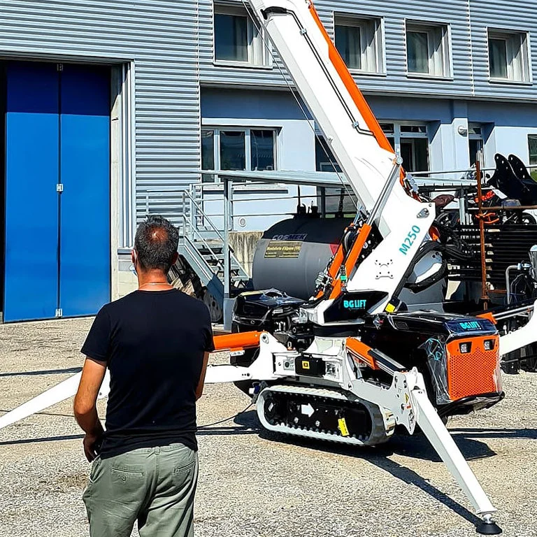 мини-кран bglift m250-white-tracks photo