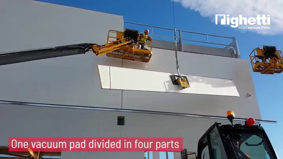 Video CL-W vaakumtõstuk paneelidele, tööl